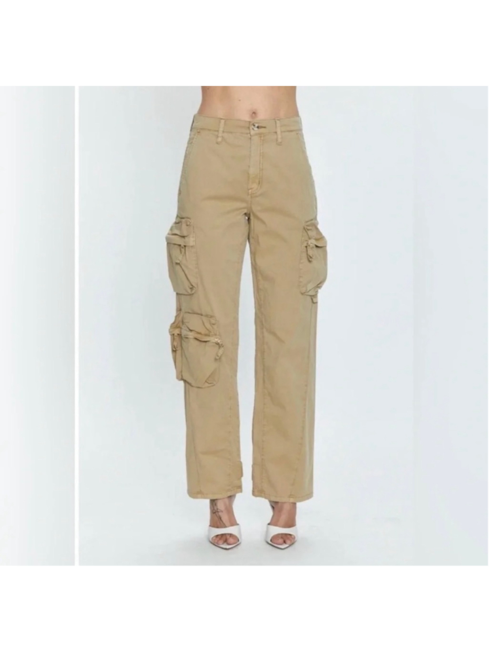 Women's Pistola Bobbie Utility Cargo Pant Size 28 Beige